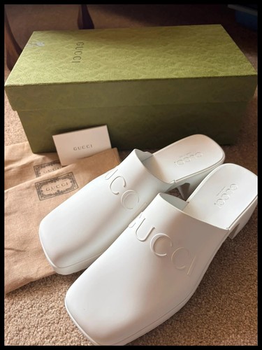 Gucci white rubber - white, platform