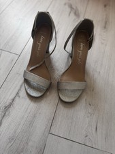 New Look Silver Glitter Heels