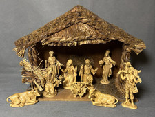 Vintage Nativity Set Wood