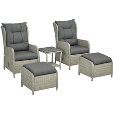 Outsunny recliner rattan - recliner,