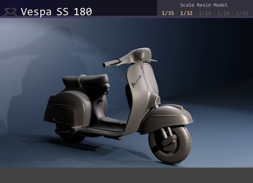 Vespa 180 moped 1 35 - ss,
