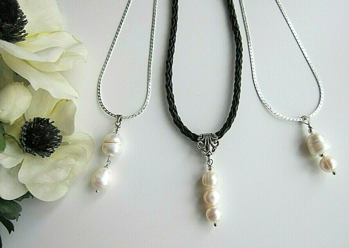 Huge large white baroque keshi - white,