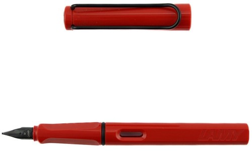 Lamy safari fountain - safari, red