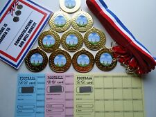 RUGBY POSTS MEDALS X 10