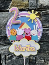 Peppa Pig Personalized Cake
