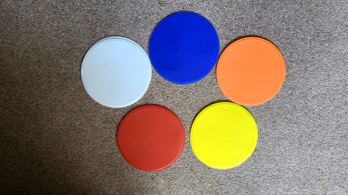 Round rubber flat cones - round,