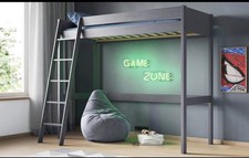 Grey High Sleeper Bed