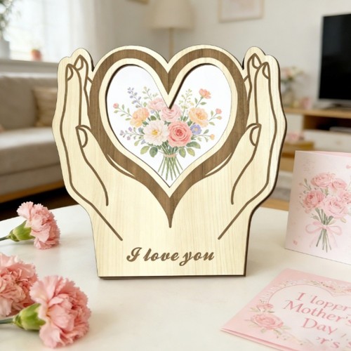 Classic wooden heart - wooden, shaped
