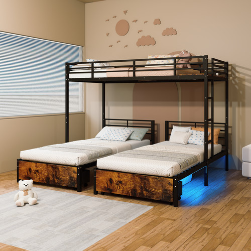 Triple bunk bed for - for, 3