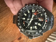 Timex TX TechnoLuxury Titanium Chronograph Compass Watch - T3C051 - New Battery