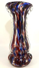 Multicoloured Vase Hand Blown