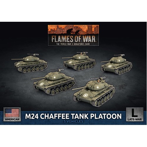 M24 chaffee tank platoon - m24, (x5