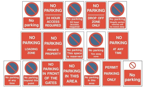 Large parking signs - large, –