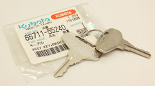 6671155240 Ignition Keys (x2) Fits Kubota "B" Series Tractor