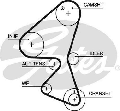Genuine gates timing belt - genuine,