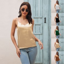 LADIES CAMI TOP SILK SUMMER