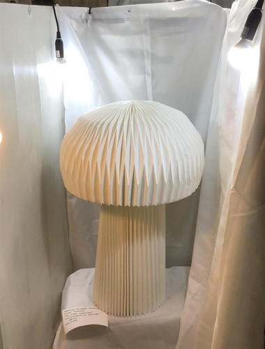 White paper mushroom - white, lamp