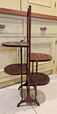 Four tier antique mahogany