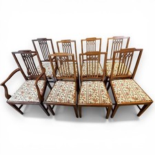 Edwardian mahogany dining - mahogany,