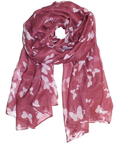 New butterfly print scarf - print, –