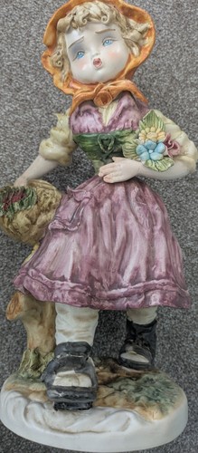 Capodimonte porcelain girl - porcelain,