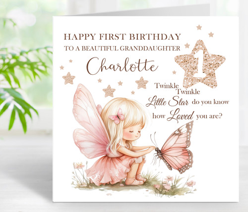 Personalised birthday card - personalised, 1st