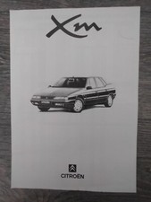 Citroen XM 2.0 Turbo 2.1 2.5 Diesel 3.0 Equipment & Technical Spec Brochure 1995