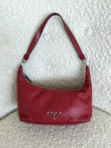 Prada red leather - red,