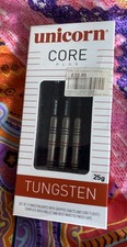 Unicorn Core Tungsten Steel Tip ringed  Darts 25 grams Old stock.