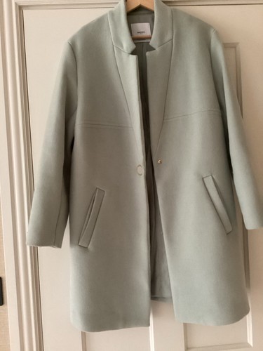 Mango womens pale green - green, coat