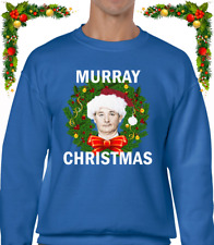 MERRY MURRAY CHRISTMAS JUMPER FUNNY BILL JOKE COMEDY DESIGN XMAS FESTIVE TOP