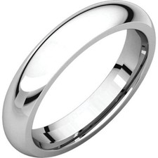 3.5mm Solid Platinum 950 Plain