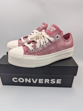 Womens  All Star Lift Trainers Royal Flushed Pink / silver Size UK 5