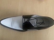 IKON ORIGINAL MOD JAM Black/White Mens Shoes Size Uk9