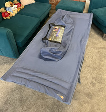 Hi Gear Single Folding Camp Bed Navy Blue Outdoor Camping #234