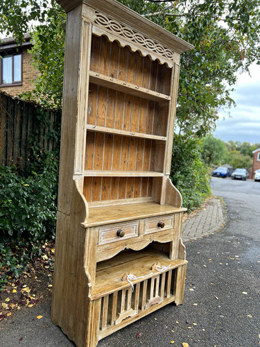 Antique pine irish dresser - antique,