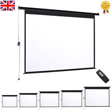 Electric Motorised / Manual Pull-Down Projector Screen 72-120 inch Home Cinema