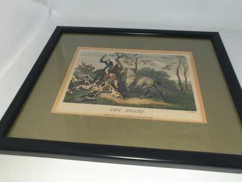 Framed antique lithograph - antique,