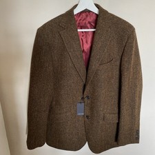 HARRIS TWEED BROWN HERRINGBONE
