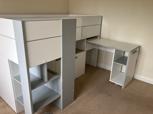 White mid sleeper cabin - white,