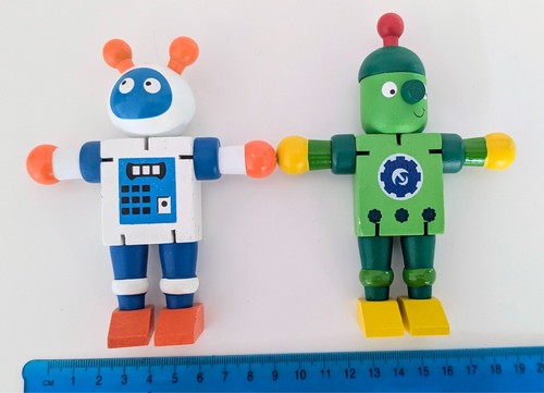 Cute wooden robot toys - robot,
