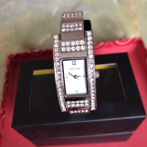 River island bangle watch - river,
