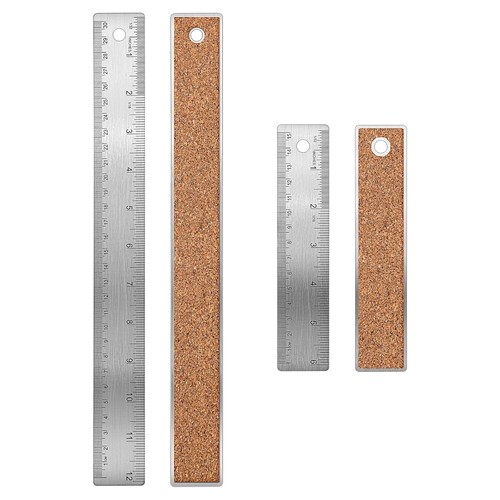 Pcs cork backed ruler - pcs,
