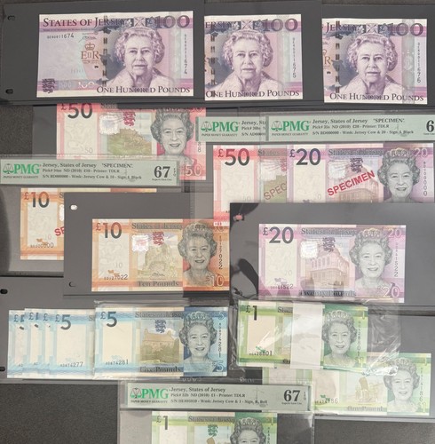 Jersey banknotes choice unc - banknotes,