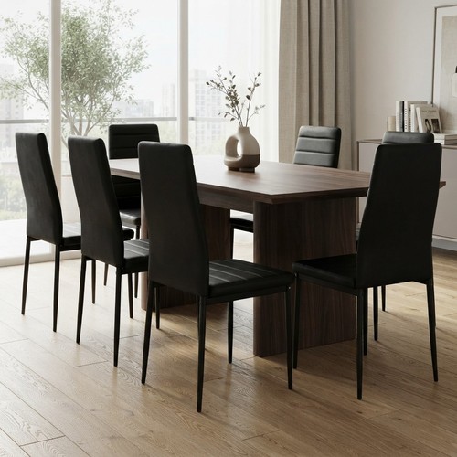Elegant faux leather dining - faux,