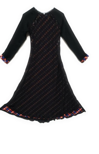 Girls black abaya jilbab - black, |