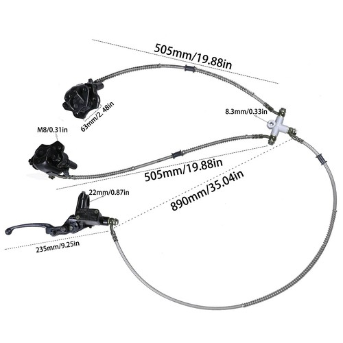Hydraulic twin brake - hydraulic,