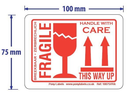 100 white fragile this - way, up