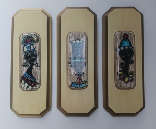 Fantoni style wall plaques - style,