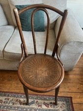 Chair Antique Bistro Solid Wood Bentwood Thinner No 54 In Need Of TLC